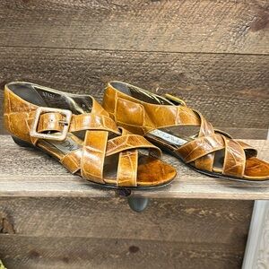 Joan & David Sandals "Made in Italy" Brown Leather Size 5.5